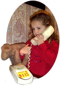 Girl Calling 911 on the Phone