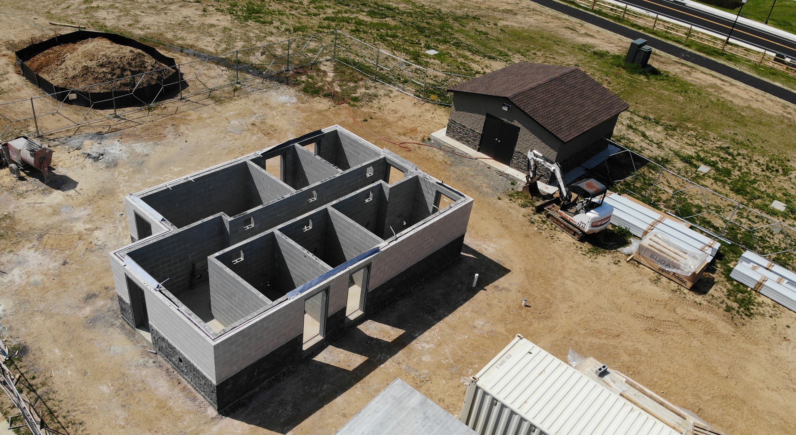 Aerial Photo of Construction at Ward Farm