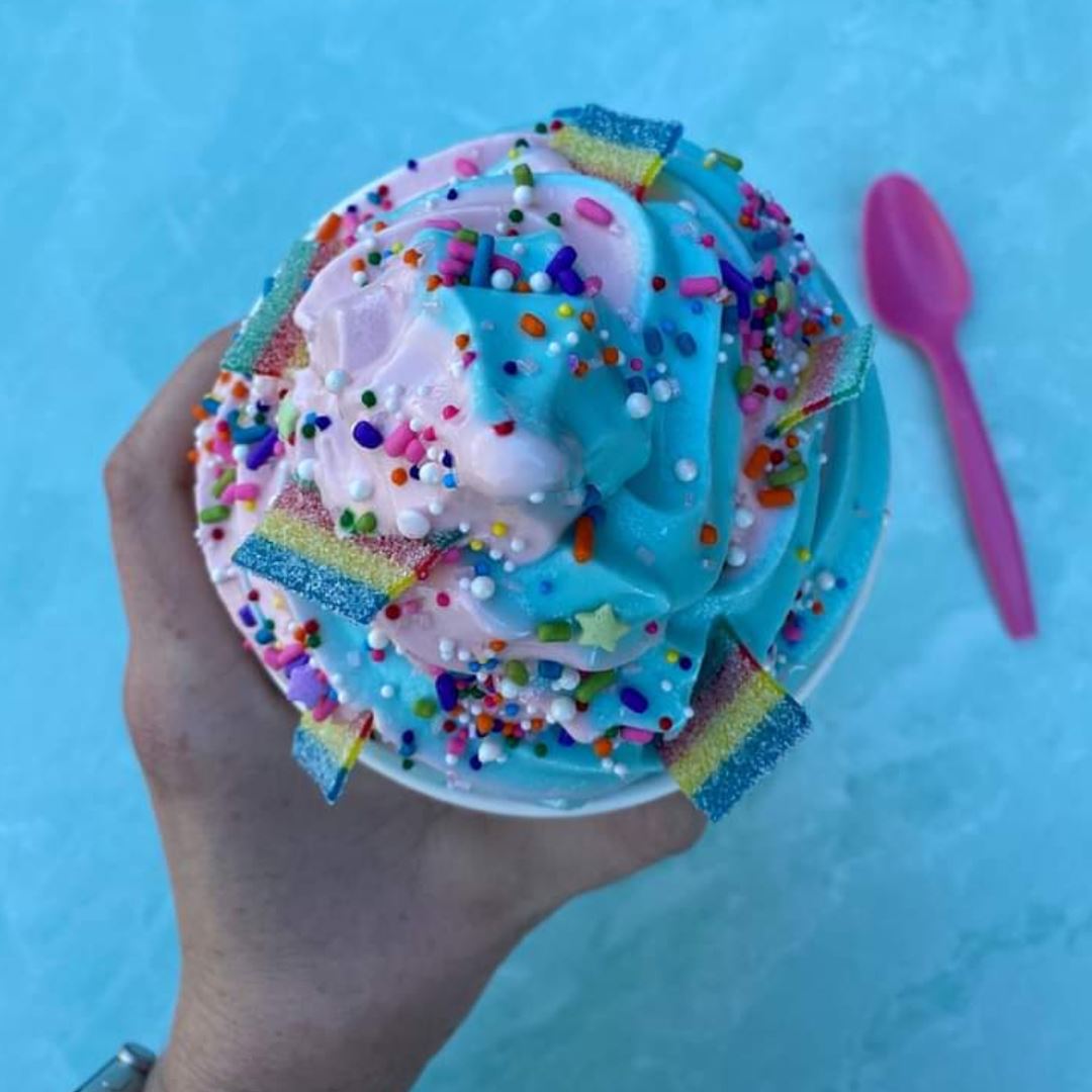 Unicorn frozen yogurt