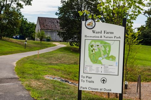 Ward Farm Trail Map Sign