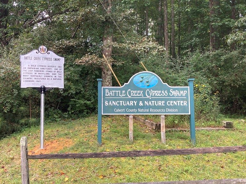 Sign for Battle Creek Cypress Swap Sanctuary